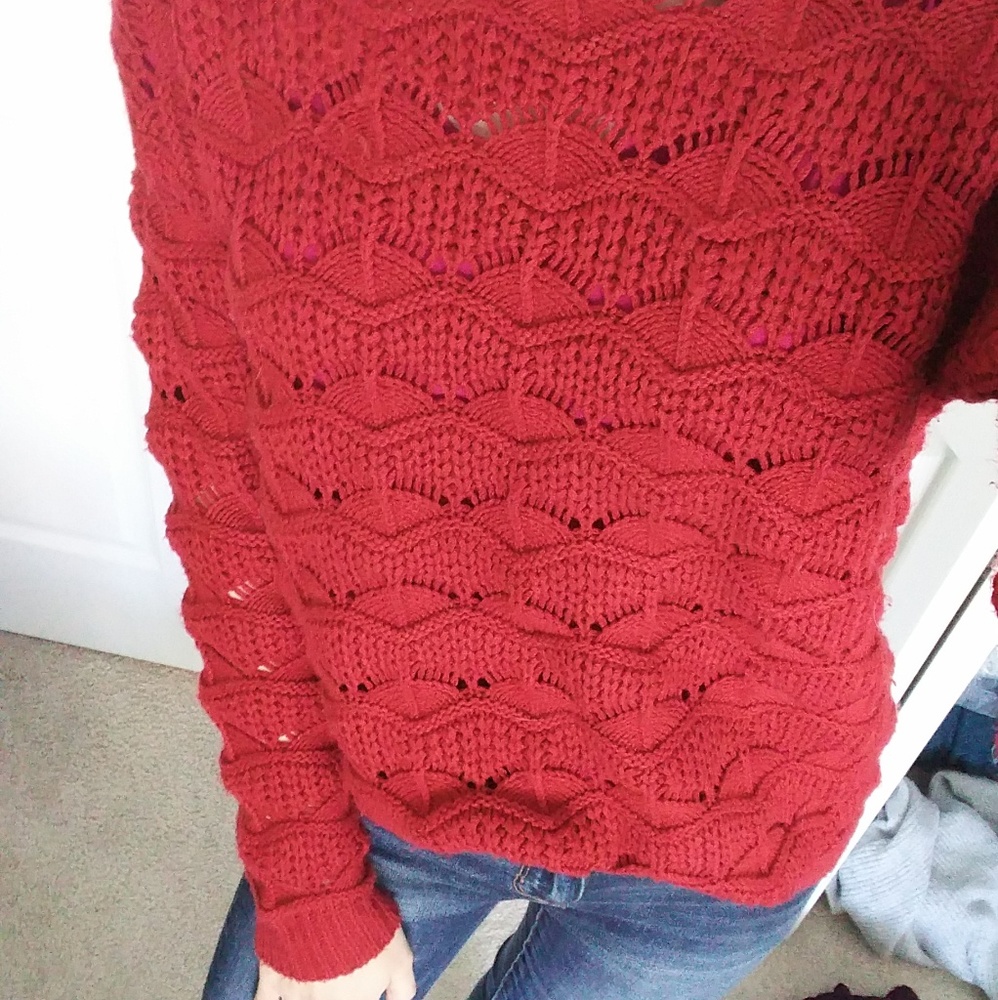 Pointelle Sweater